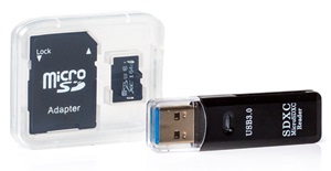 64gb MicroSD Card and Reader